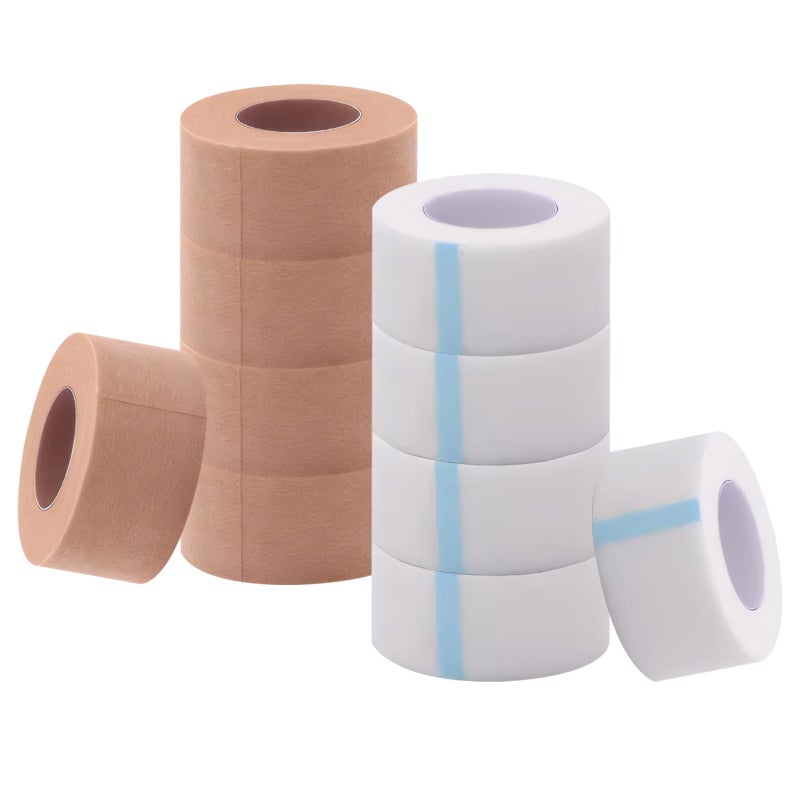 10 Rolls of Micropore Tape 2.5cm, 2.5cm*9.14m Medical First Aid Tape for Sensitive Skin, Plaster Tape for Dressings